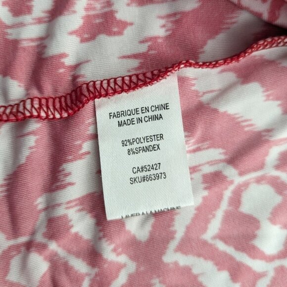 N.W.D Women's Geometric Print Peasant Blouse in Red and White - Extra Large - Picture 7 of 9